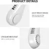 Arctic Air Hanging Neck Fan High Wind 3 Speed Adjustable Usb Charging Portable Quiet Super Long Life Outdoor Sports Office Camping - Image 4