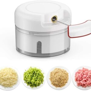 Mini Food Chopper Powerful Meat Grinder Hand-power Food Chopper Mincer Mixer Blender Chop Meat Fruit Vegetable Nuts Shredder