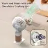 Portable Handheld Fan With Cellphone Stand – Rechargeable (random Color) - Image 4